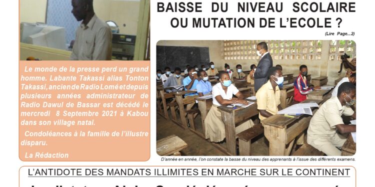 TEMPA EXPRESS N° 0003 DU VENDREDI 10 SEPTEMBRE 2021