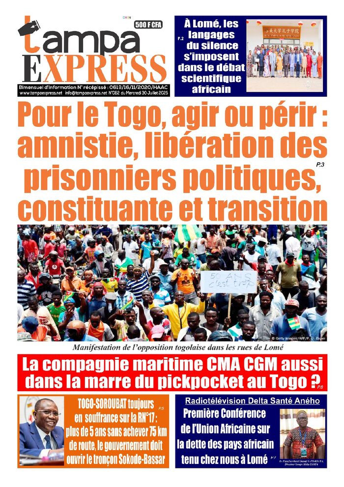 TAMPA EXPRES N°0082 du 30 juillet 2025