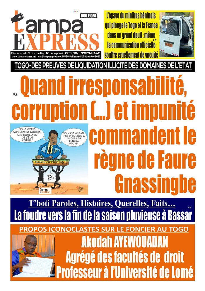 TAMPA EXPRES n°090 du 26 novembre 2025