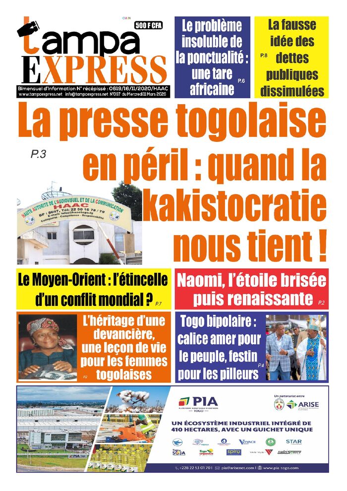 TAMPA EXPRESN°097 du mercredi 11 mars 2026