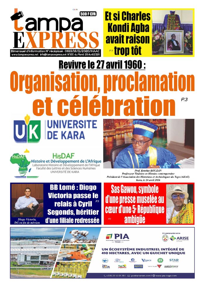 TAMPA EXPRES N°100 du mardi 28 avril 2026