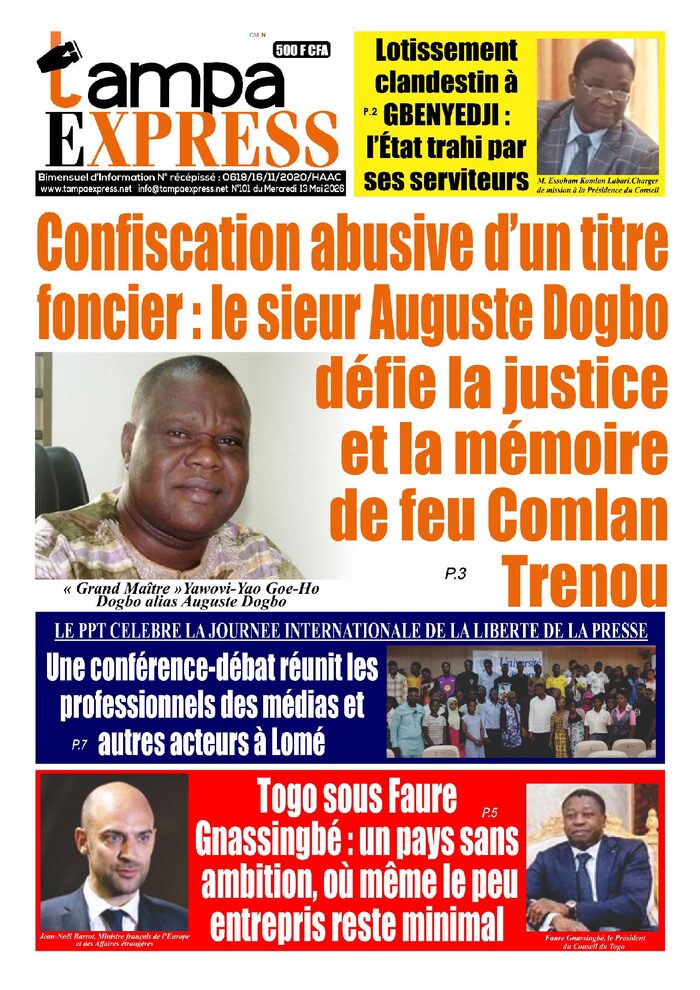 TAMPA EXPRES N°101 du 13 mai 2026