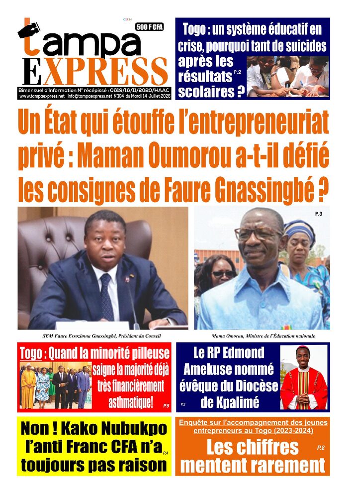 TAMPA EXPRES N°104 du mardi 14 juillet 2026