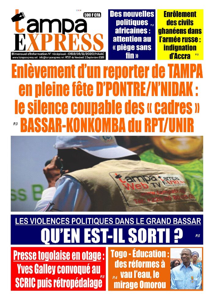 TAMPA EXPRES N°107 du 11 septembre 2026